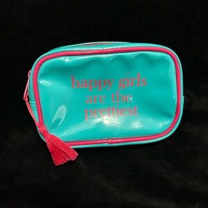 Teal and Pink Cosmetic Bag